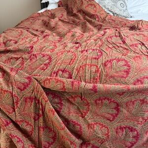 Pottery barn duvet and shams